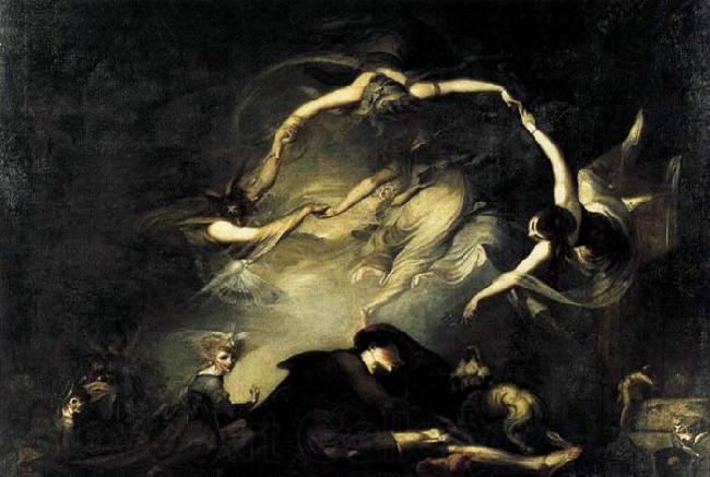 Johann Heinrich Fuseli The Shepherd-s Dream Norge oil painting art